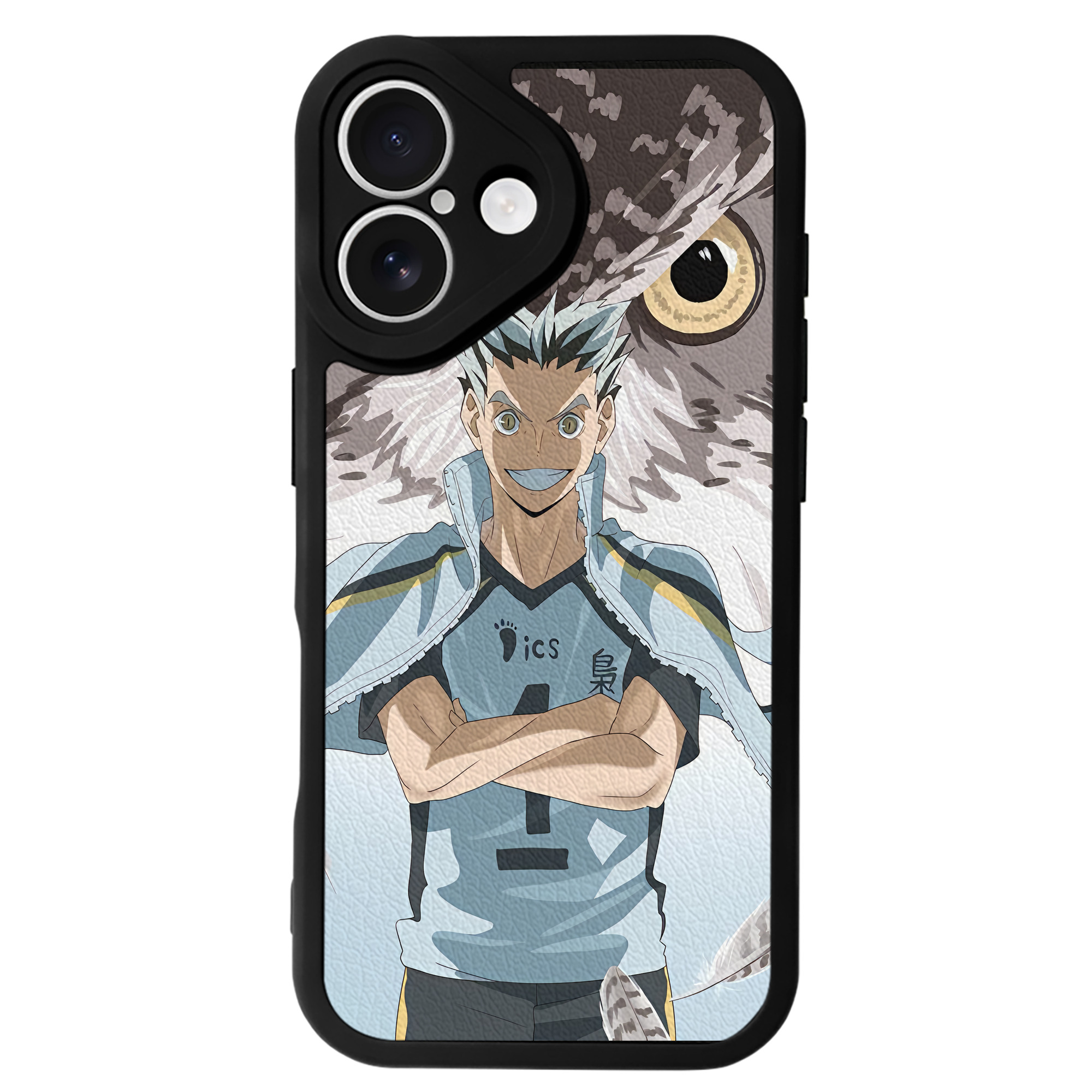 （画像用） ハイキュー!! Haikyu!! 【iPhone 16シリーズ対応】シリコンスマホケース（レザー調） 材質：シリコン